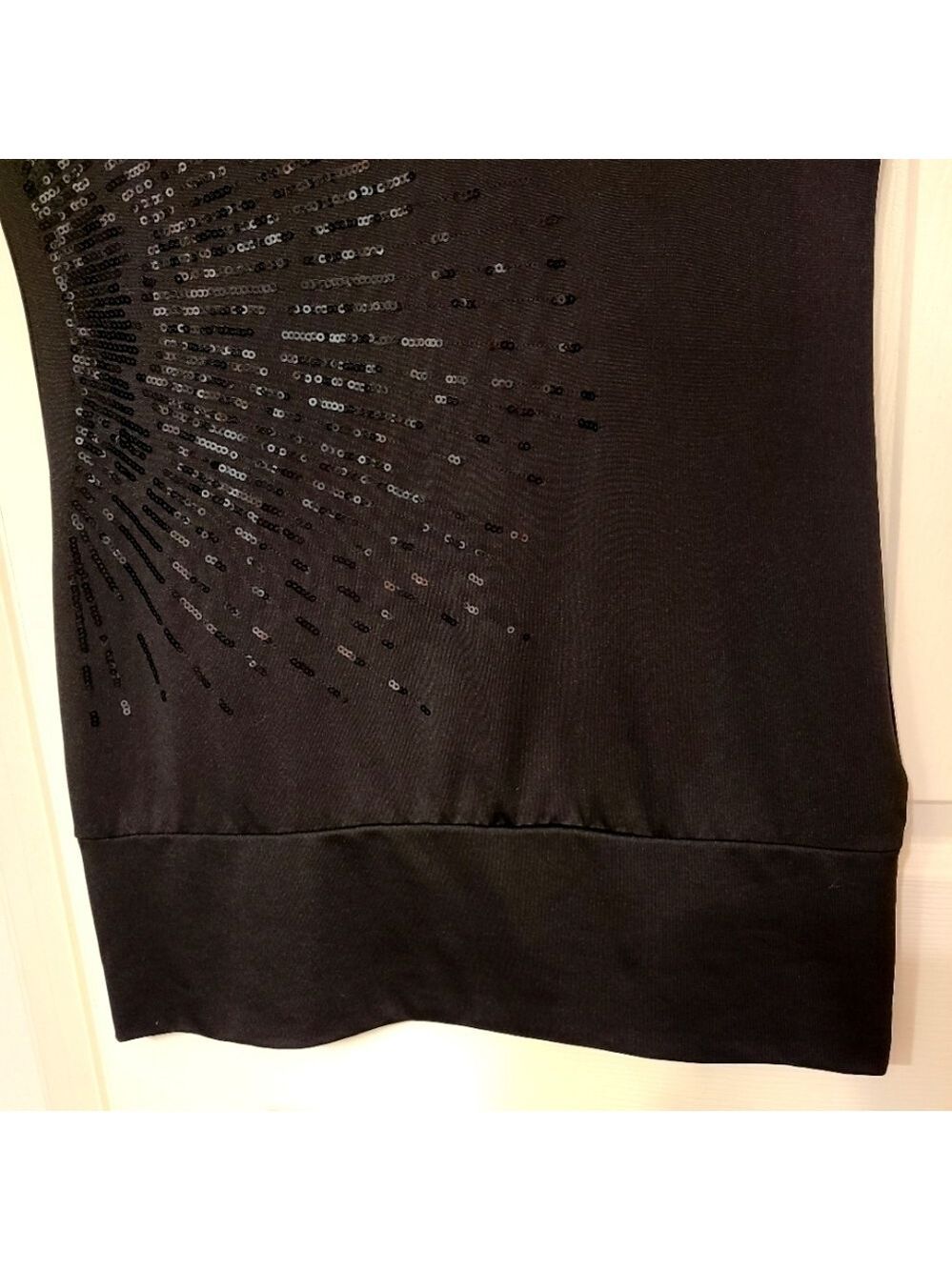 Y2K Sequin Fairycore Mini Shirt Dress Short Cap Sleeves Relaxed Fit Stretch - Picture 3 of 7